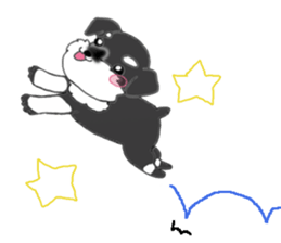 HAPPY puppy of Schnauzer.[English ver.] sticker #7360568