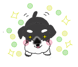 HAPPY puppy of Schnauzer.[English ver.] sticker #7360570