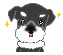 HAPPY puppy of Schnauzer.[English ver.] sticker #7360577