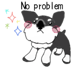 HAPPY puppy of Schnauzer.[English ver.] sticker #7360587