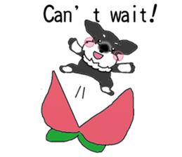 HAPPY puppy of Schnauzer.[English ver.] sticker #7360593