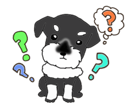 HAPPY puppy of Schnauzer.[English ver.] sticker #7360594