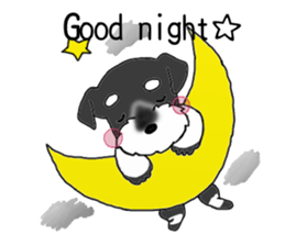 HAPPY puppy of Schnauzer.[English ver.] sticker #7360599