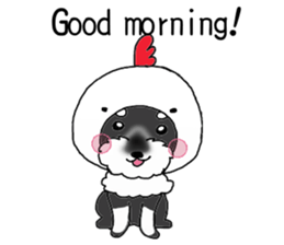 HAPPY puppy of Schnauzer.[English ver.] sticker #7360600