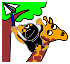 JIN-JIN Giraffe Life 2 sticker #7360848