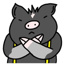 Miniature pig Maruo and friends 2nd sticker #7361407