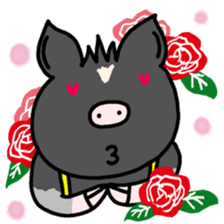 Miniature pig Maruo and friends 2nd sticker #7361413