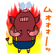Miniature pig Maruo and friends 2nd sticker #7361414