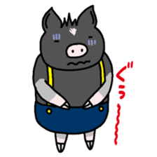 Miniature pig Maruo and friends 2nd sticker #7361419