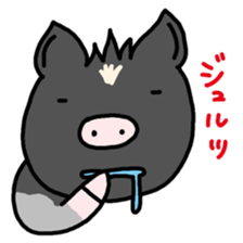 Miniature pig Maruo and friends 2nd sticker #7361422