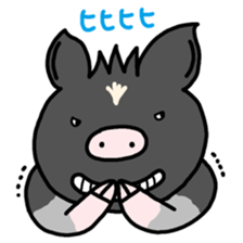 Miniature pig Maruo and friends 2nd sticker #7361432