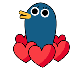 Birdie friends of happy athletic club! sticker #7362531