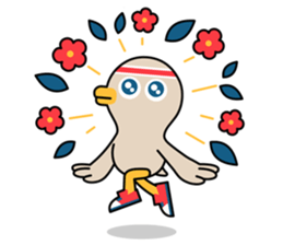 Birdie friends of happy athletic club! sticker #7362535