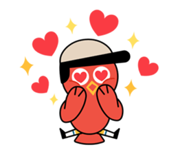 Birdie friends of happy athletic club! sticker #7362536