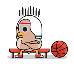 Birdie friends of happy athletic club! sticker #7362542