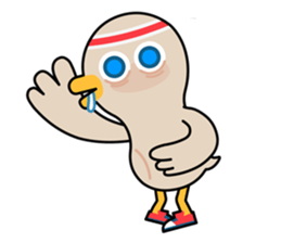 Birdie friends of happy athletic club! sticker #7362554