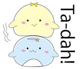 A Chick tama & a penguin mimi sticker #7362865