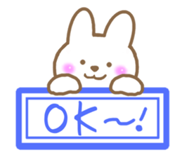 The chubby rabbit sticker #7362931