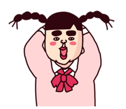 Cheerful girl in the world sticker #7363414