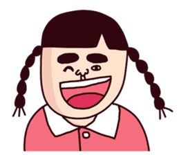Cheerful girl in the world sticker #7363421