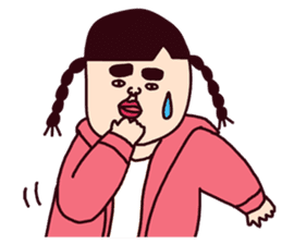 Cheerful girl in the world sticker #7363423