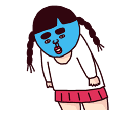 Cheerful girl in the world sticker #7363428