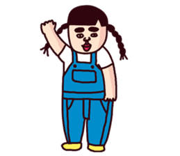 Cheerful girl in the world sticker #7363432