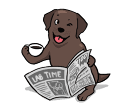 Solo the Labrador Retriever sticker #7363676