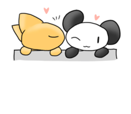 Panda without dark circles sticker #7363841