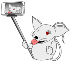 Cheerful Mouse sticker #7364124