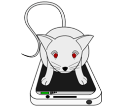 Cheerful Mouse sticker #7364125