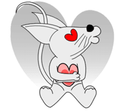 Cheerful Mouse sticker #7364130