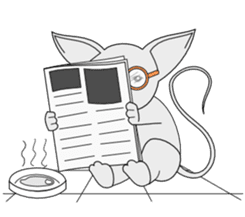 Cheerful Mouse sticker #7364155