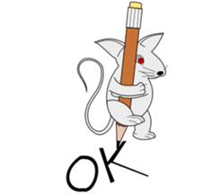 Cheerful Mouse sticker #7364157