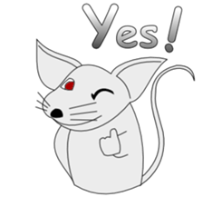 Cheerful Mouse sticker #7364159