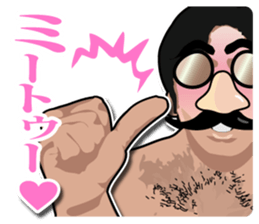 Mustache glasses 2 (In a love reason.) sticker #7364368