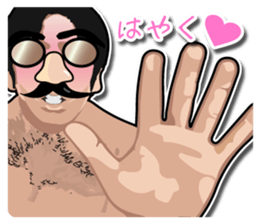 Mustache glasses 2 (In a love reason.) sticker #7364376