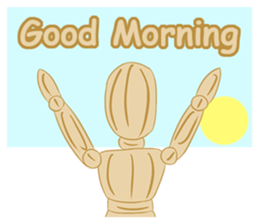Daily Life of Wooden Man Models sticker #7365045