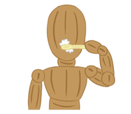 Daily Life of Wooden Man Models sticker #7365046