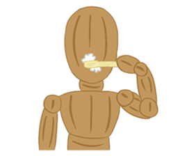 Daily Life of Wooden Man Models sticker #7365046