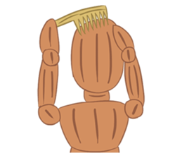 Daily Life of Wooden Man Models sticker #7365048