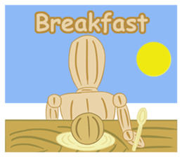 Daily Life of Wooden Man Models sticker #7365049