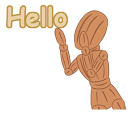 Daily Life of Wooden Man Models sticker #7365053