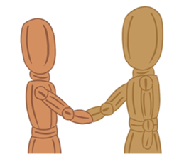 Daily Life of Wooden Man Models sticker #7365054