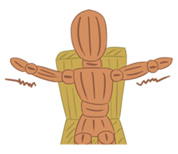 Daily Life of Wooden Man Models sticker #7365057