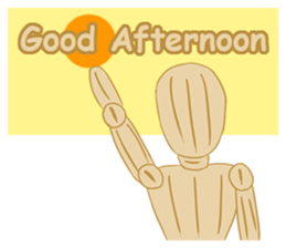 Daily Life of Wooden Man Models sticker #7365060