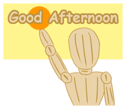 Daily Life of Wooden Man Models sticker #7365060