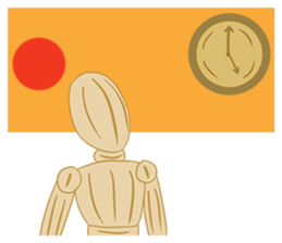 Daily Life of Wooden Man Models sticker #7365063