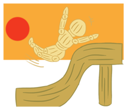 Daily Life of Wooden Man Models sticker #7365065