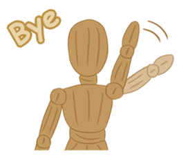 Daily Life of Wooden Man Models sticker #7365067